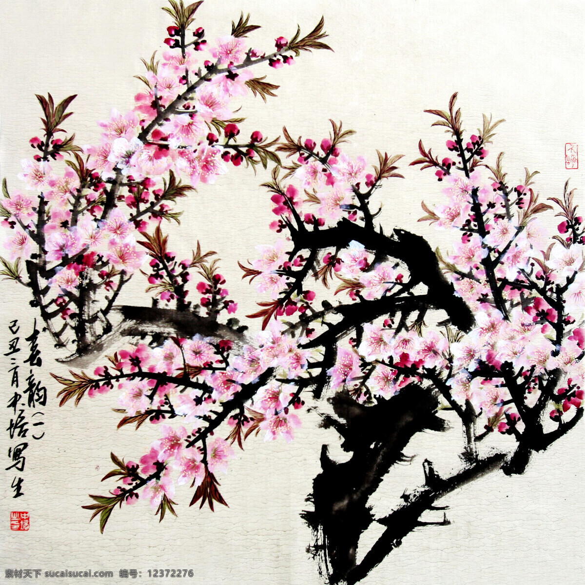 春色 春韵 国画艺术 花 花卉画 花香 花语 画 春韵设计素材 春韵模板下载 中国画 水墨画 现代国画 植物 桃花 桃花红 吐艳 盛开 书法 印章 国画集6 绘画书法 文化艺术 装饰素材 雕刻 图案