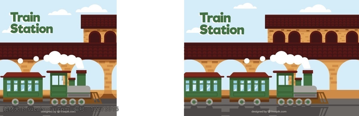 火车站 绿色 机车 背景 旅游 色彩 火车 平坦 多彩的背景 速度 交通 平面设计 机器 行程 引擎 背景颜色 车站 机械 铁路