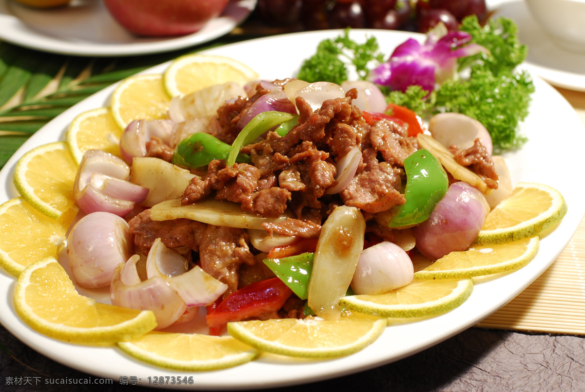 酸 姜 椒 头 炒 牛肉 中式 精美 美食 色泽 口感 中式菜样 餐饮美食 传统美食