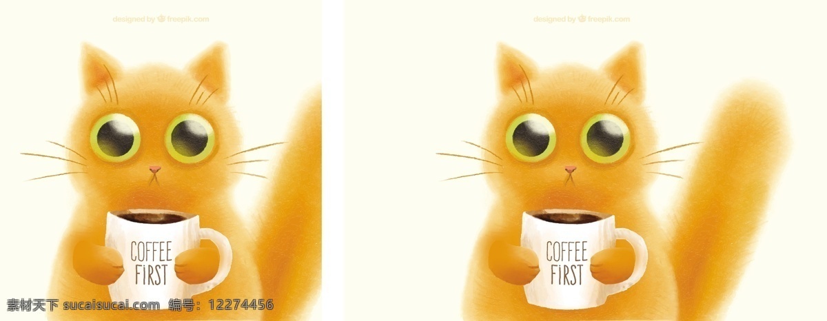 可爱 小猫 一杯 咖啡 背景 手 动物 猫 商店 咖啡杯 饮料 杯子 马克杯 咖啡店 可爱的动物 手绘 咖啡背景 星巴克 尼斯