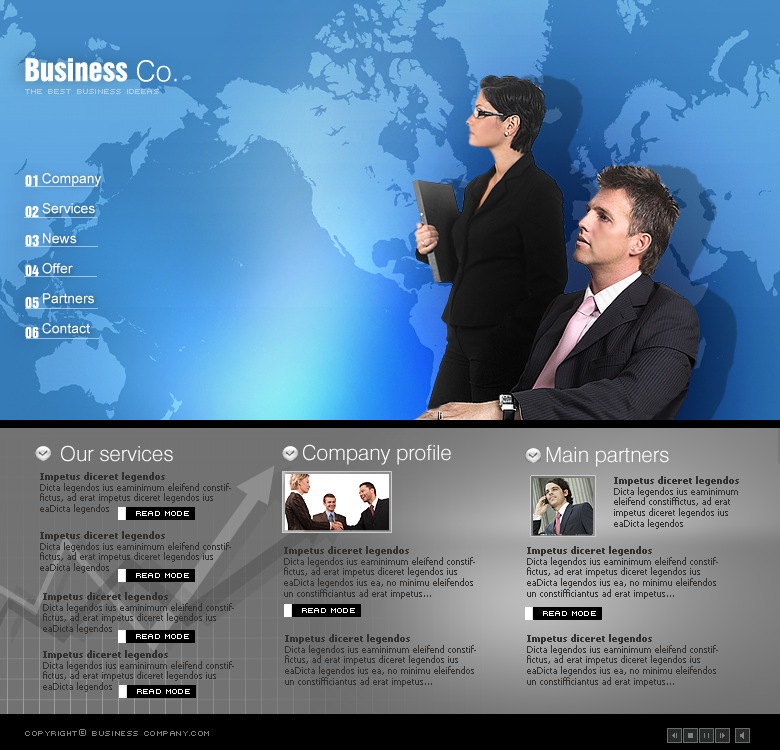 网页设计 商务 首页 模板 国外网站模板 商务网站模板 网页素材 网页模板