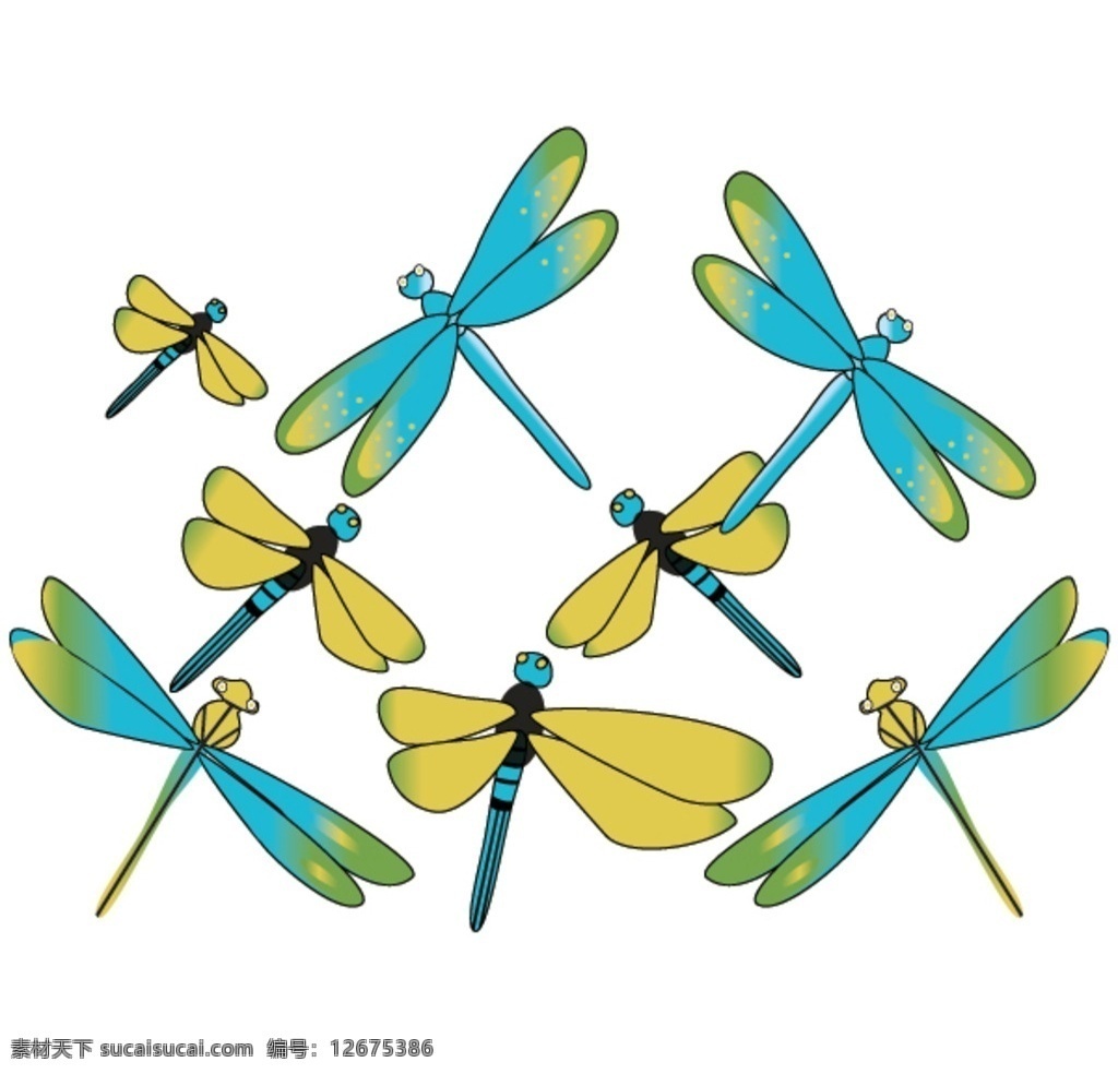 蜻蜓 蜻蜓设计 设计蜻蜓 蜻蜓在飞 美丽蜻蜓 彩色蜻蜓 昆虫 动态蜻蜓 生物世界