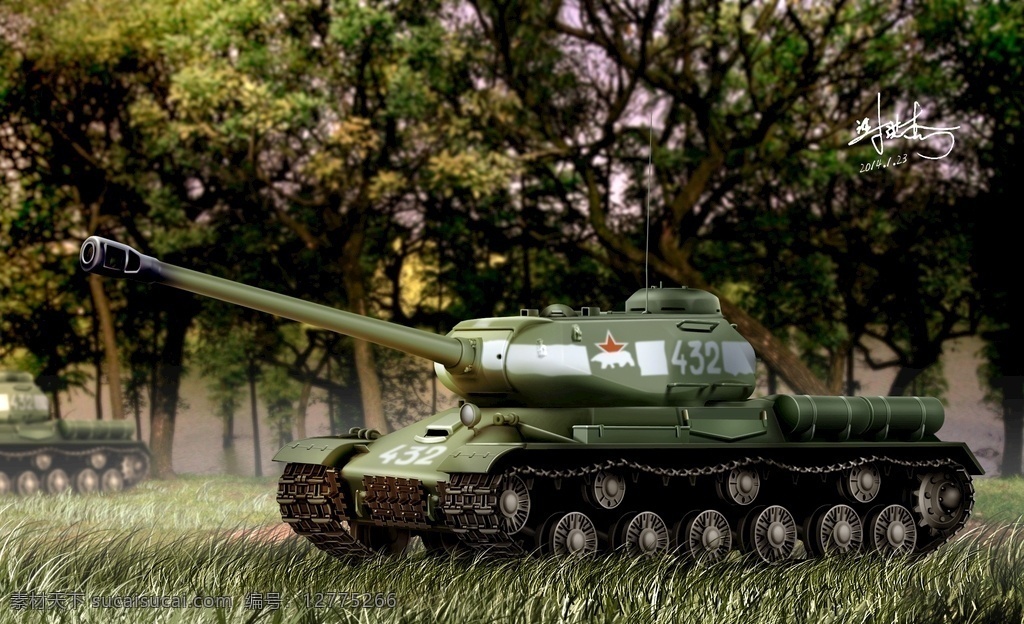 is2 重型 坦克 重型坦克 斯大林 二战武器 战场 现代科技 军事武器