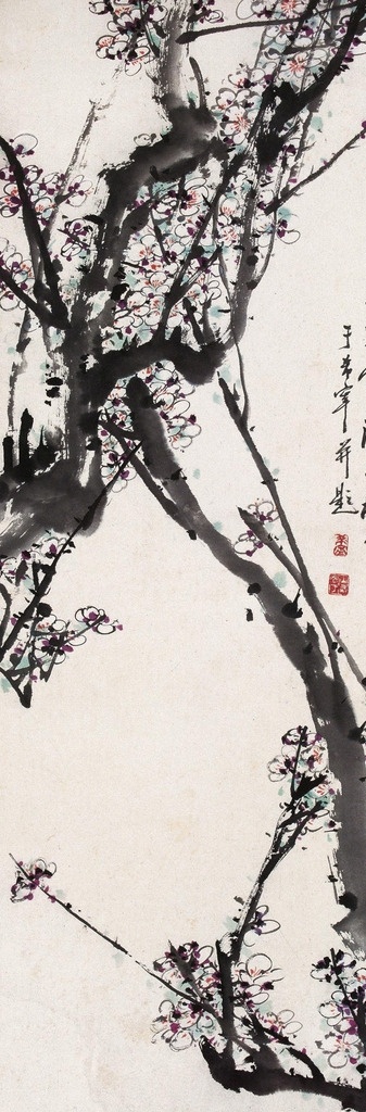 梅花图 国画 于希宁 墨梅 白梅 梅花 腊梅 花卉 绘画书法 绘画艺术 国画花卉01 文化艺术