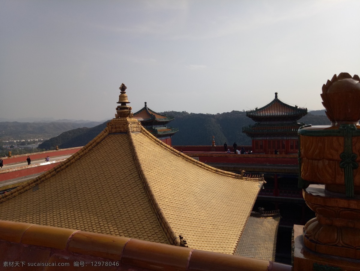 普陀宗乘之庙 小布达拉宫 中式建筑 古代建筑 金色房顶 旅游摄影 国内旅游