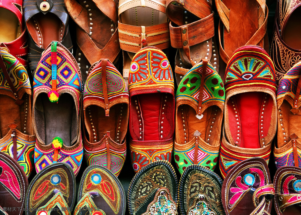 印度 布鞋 印度布鞋 风格 鞋子 城市风光 环境家居