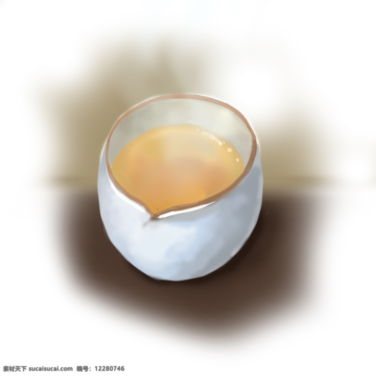 茶 主题 茶水 茶杯 漫 画风 手绘 热茶 白色 瓷杯 茶香 普洱茶 热气腾腾 烟雾 写实风格 静物 插画png