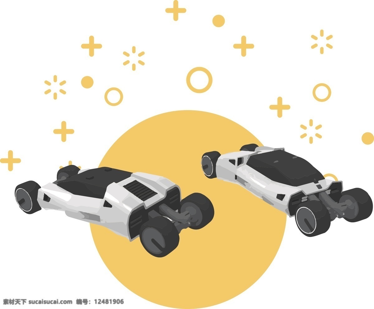 简约 汽车 玩具 模型 元素 商用 交通工具 简约风 出行方式