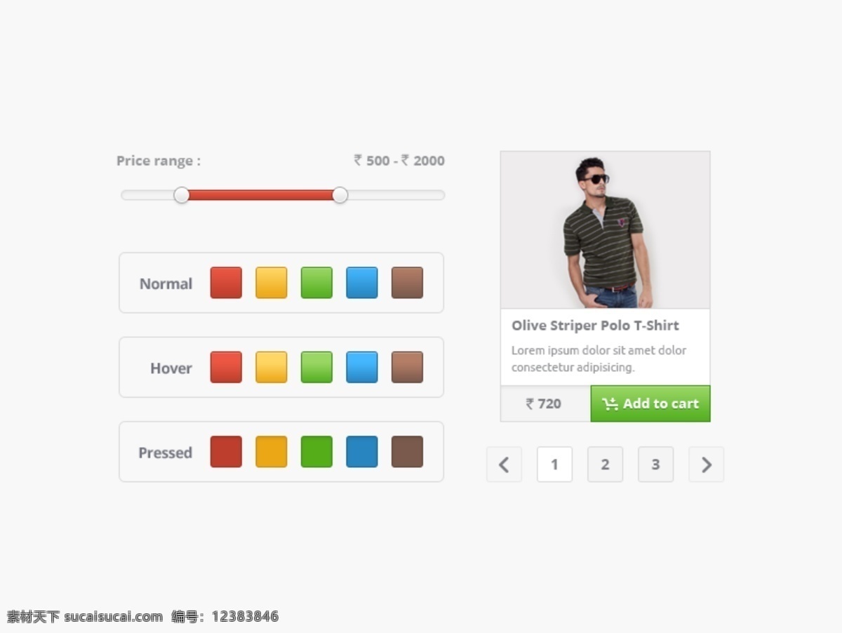 简约 网页 选 色 模特 色彩 颜色 网页素材 网页界面设计