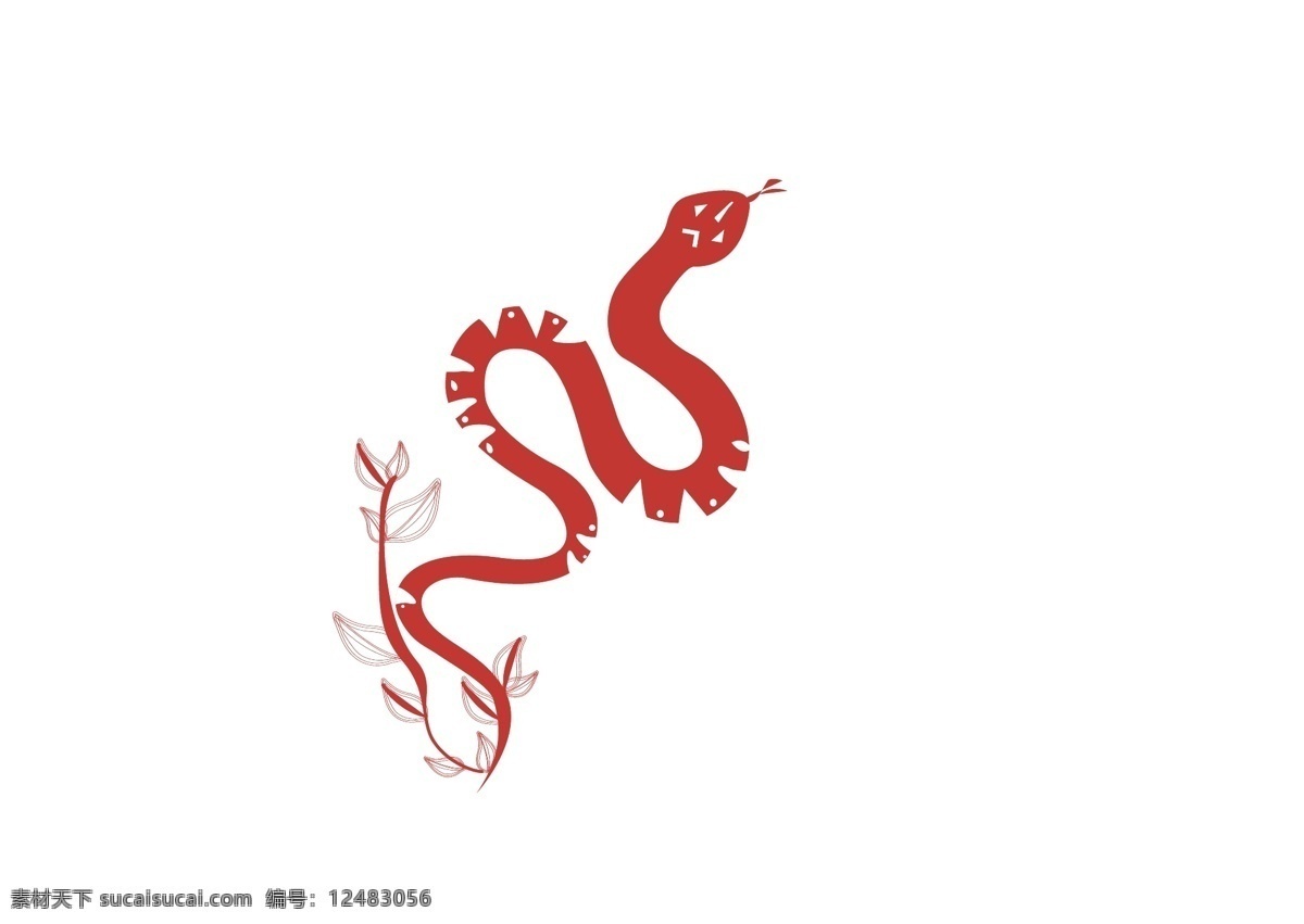 2013 年 剪纸 蛇 蛇年 剪纸艺术 新年 喜庆蛇 红白相间 中国风 矢量