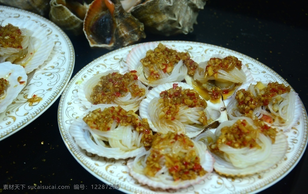 生蚝 扇贝 日月贝 夏夷贝 虾夷贝 蒜蓉粉丝 烧烤 海鲜 吃货 美味 下酒 贝壳 美食 夜宵 餐饮美食