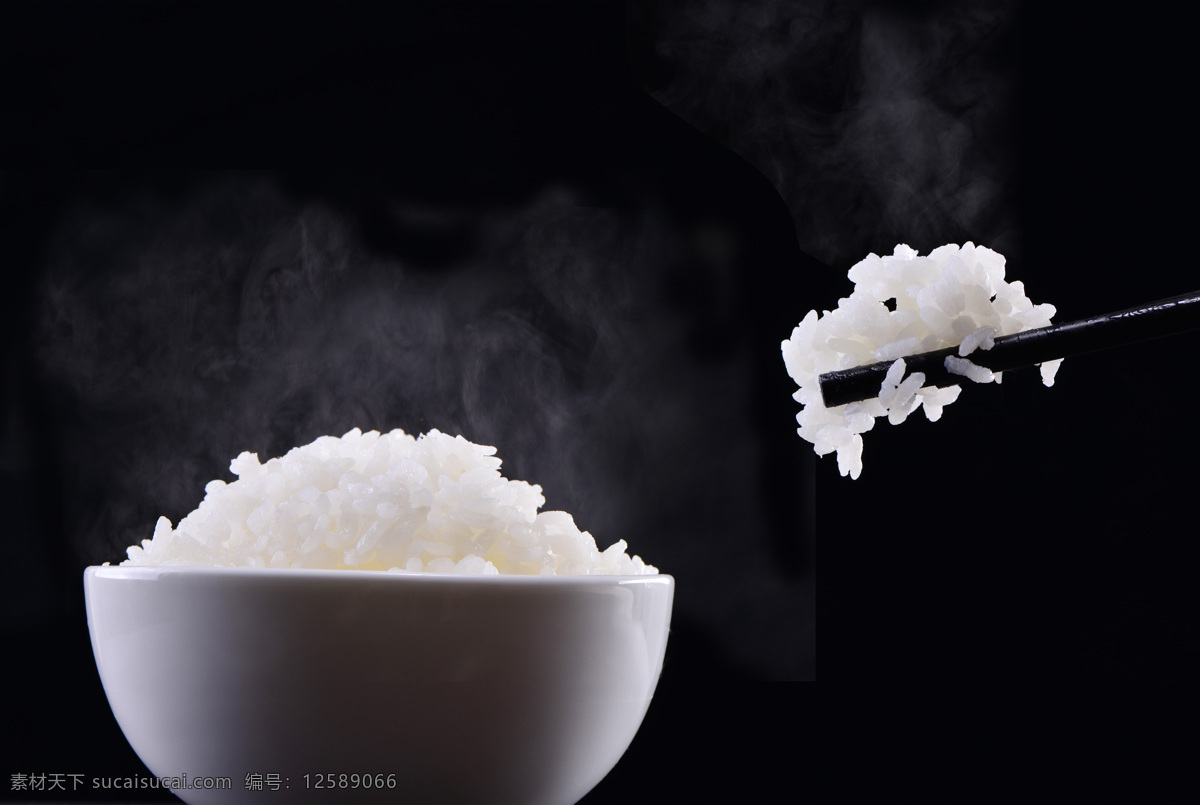 米饭 大米 水稻 稻谷 一碗饭 米粒 饭碗 餐饮美食 传统美食