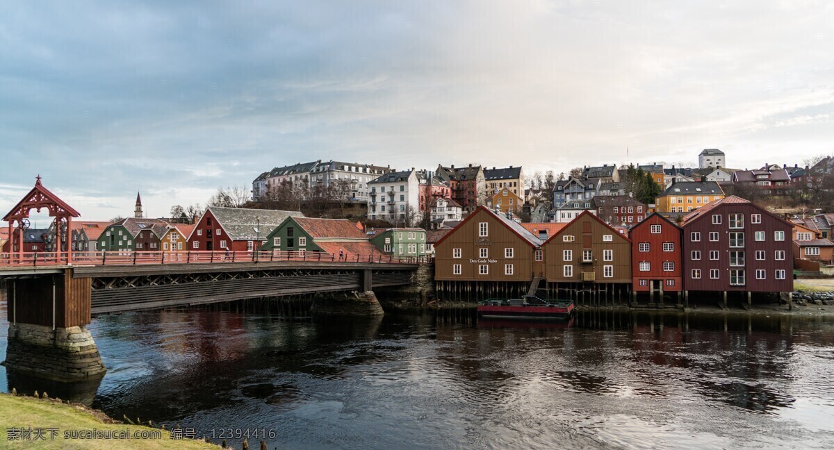 挪威 特隆赫姆 建筑 水上城市 城市 水上 水上建筑 房屋 房子 楼房 河流 水流 建筑物 建筑群 城市建筑 城市景观 建筑摄影 建筑园林
