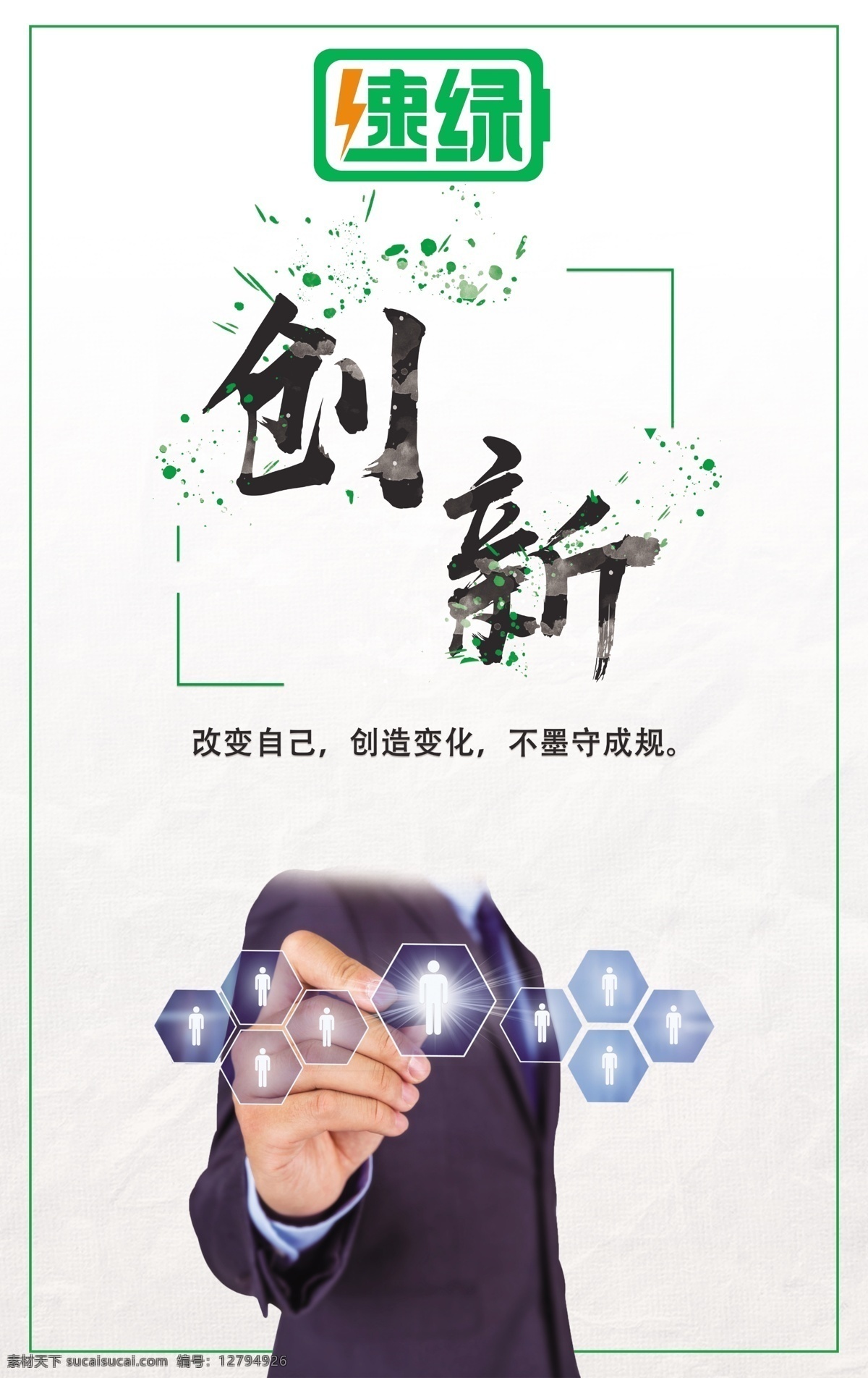 创新图片 创新 企业文化 企业精神 标语 改变自己 创造变化