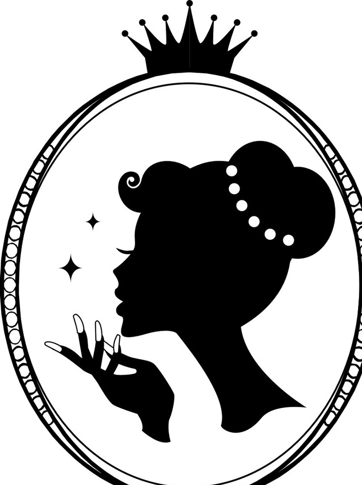 美女人像标志 人像整合设计 适量人像 人像剪影 贴纸设计 广告创意 卡通人像 公共标识标志 标志图标 生活百科
