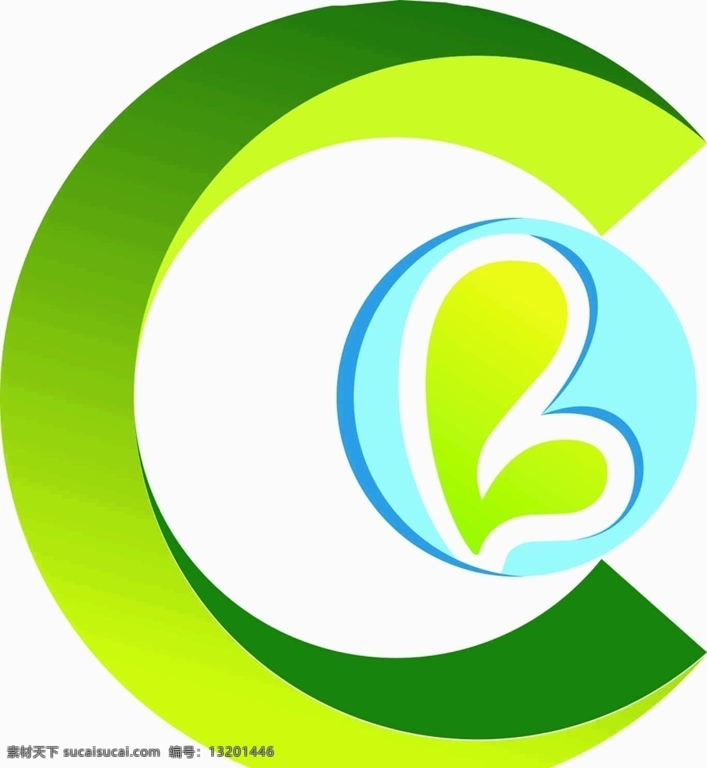 abc 字母设计 绿色 环保 幼儿园 儿童 logo