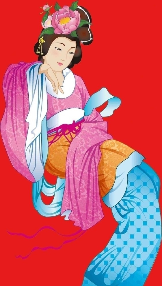 嫦娥仙子 玉兔 飞天 仙女 神话美女 节日素材 嫦娥拜月 古代人物 古典人物 人物素材 人物图片 分层 古代神话 中秋节 人物 源文件