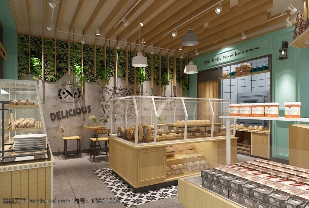 迪 丽莎 蛋糕 店 四 蛋糕店设计 面包店设计 蛋糕店效果图 面包店效果图 烘焙坊设计 3d设计 3d作品
