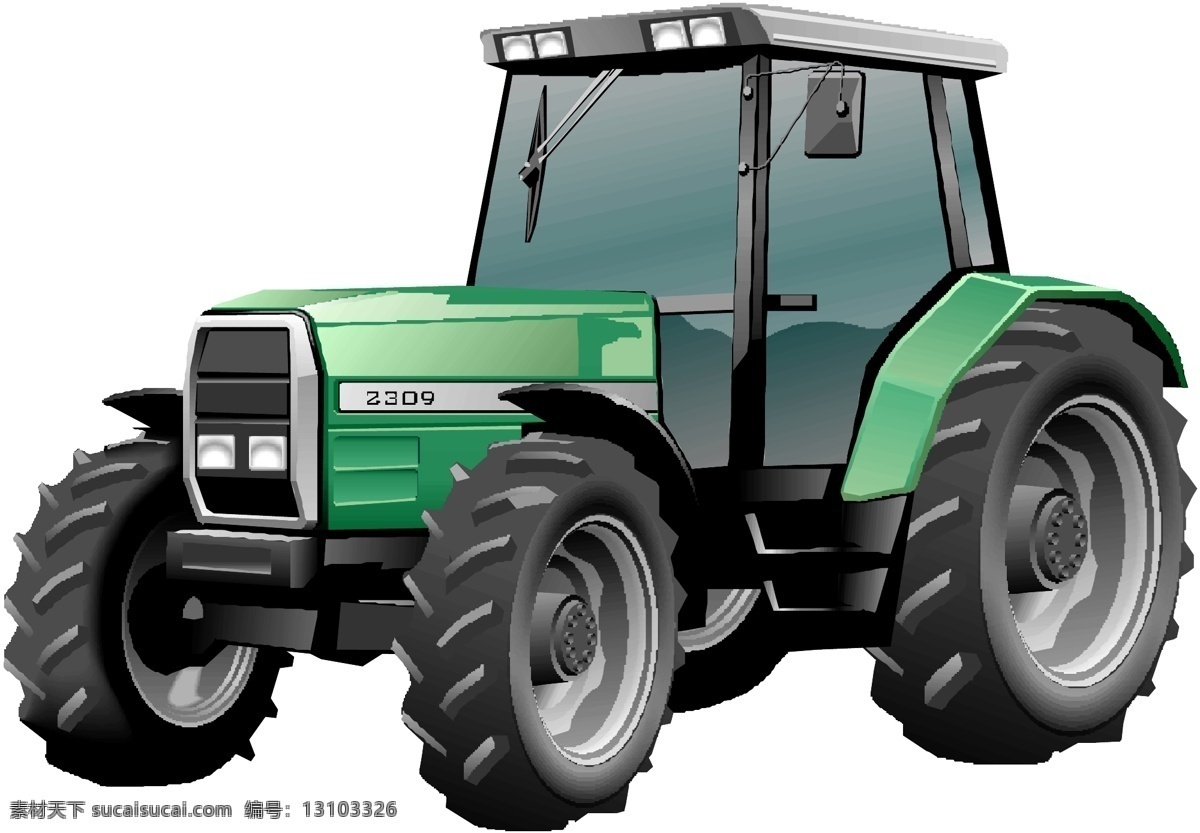 农业机械 拖拉机 商业矢量 矢量下载 网页矢量 矢量动植物 矢量图 其他矢量图