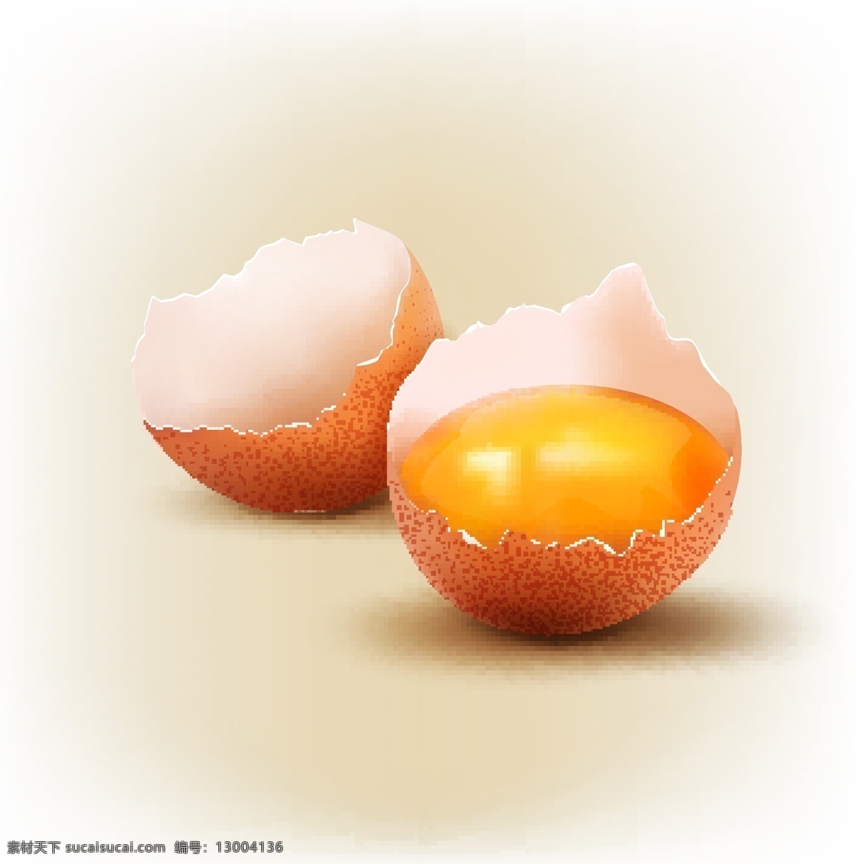 鸡蛋 破裂 矢量 蛋壳
