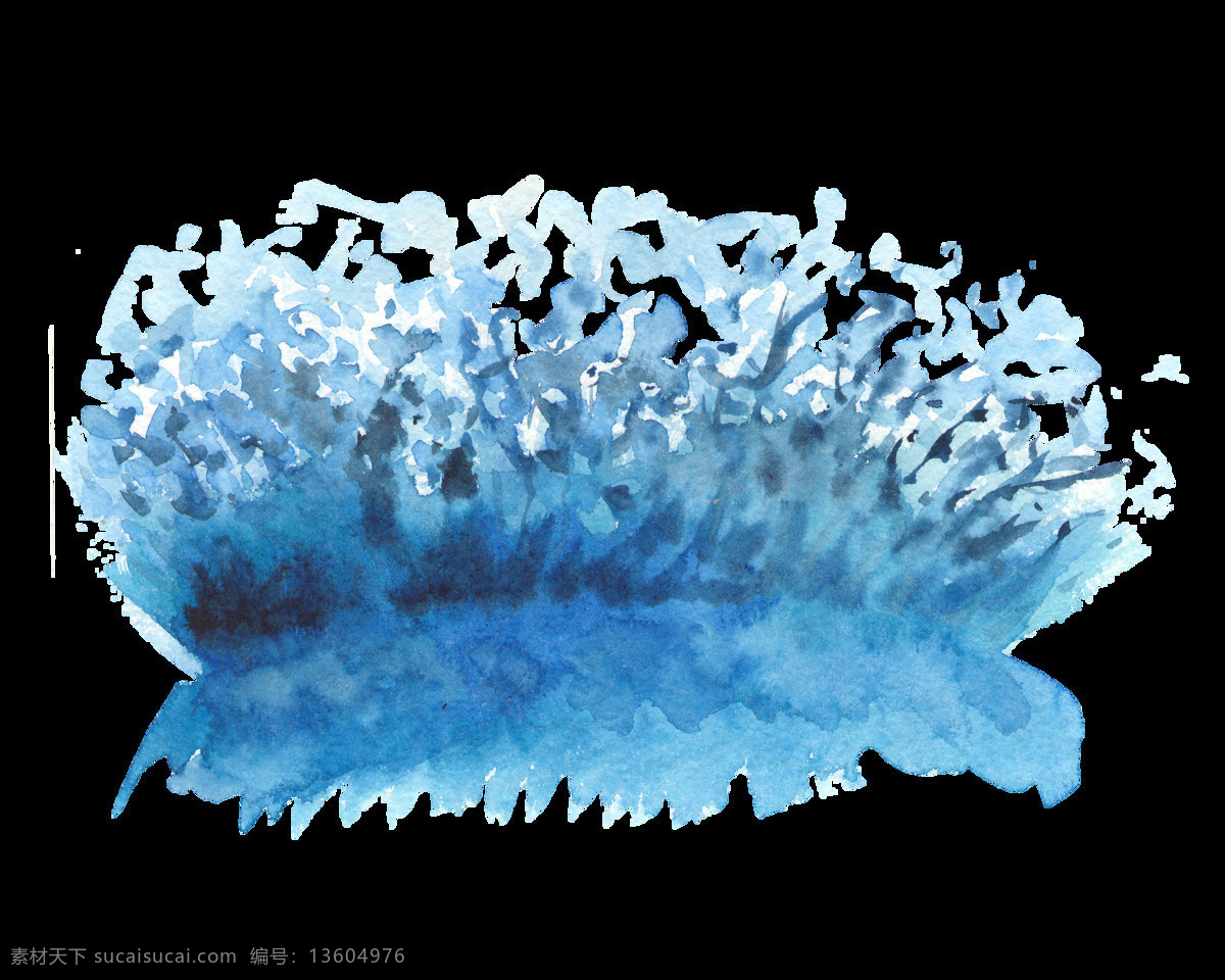 海洋 海浪 装饰 图案 淡蓝色水彩画 水彩元素 手绘涂鸦 海洋元素 海洋主题装饰