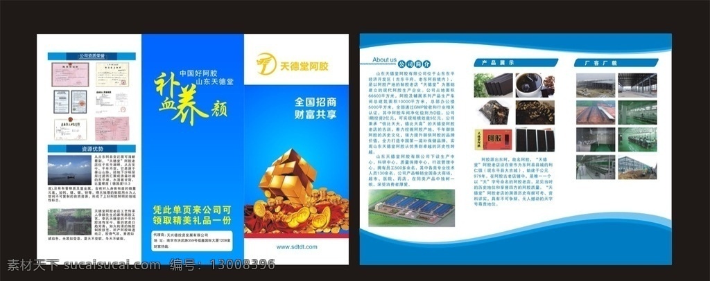 投资折页 三折页 蓝色 资产 投资 财富管理 宣传单 dm dm宣传单