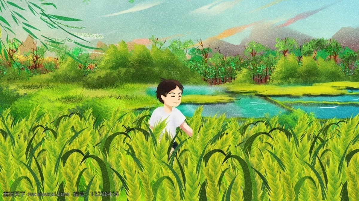 唯美 清新 简约 五一劳动节 插画 五一 劳动节 劳动最光荣 农民伯伯 社会基层 农民 劳动节快乐 劳动节插画 劳动 节日插图 热爱劳动 劳动插画 五一插画 播种插画 卡通