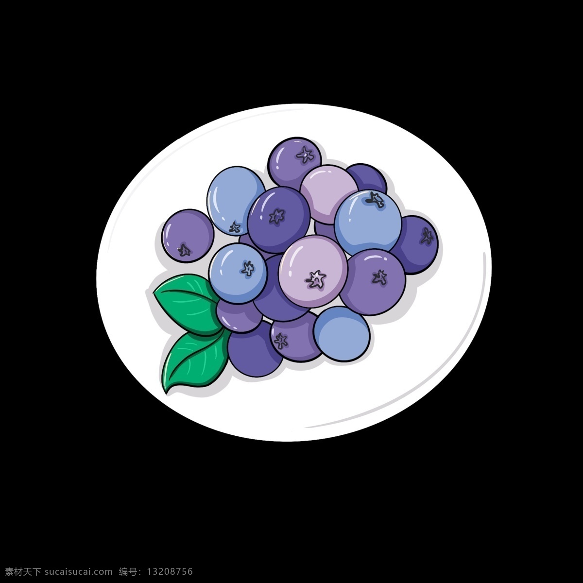 盘 可口 蓝莓 果实 植物 盘子 美食 紫色