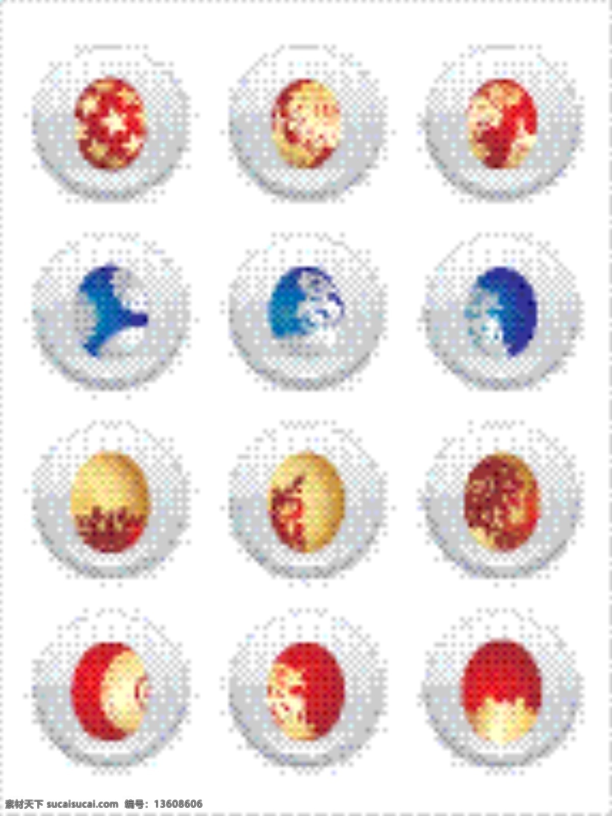 装饰 复活节 彩蛋 图标 矢量图 日常生活
