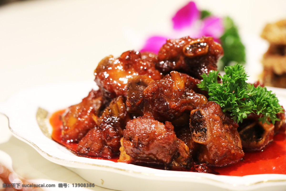 熟食 肉 排骨 糖醋排骨 食品 菜 餐饮美食 传统美食