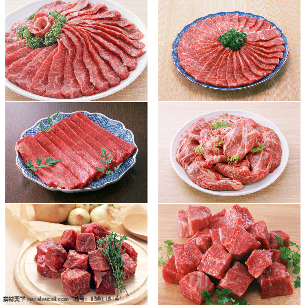 新鲜的牛肉 牛肉片 新鲜 牛肉块 白色