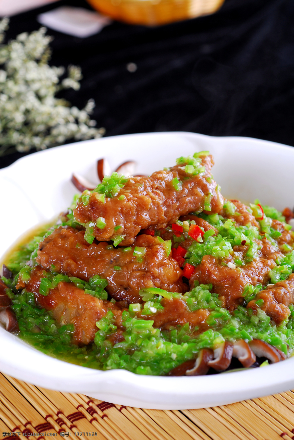 剁椒排骨 美食 传统美食 餐饮美食 高清菜谱用图