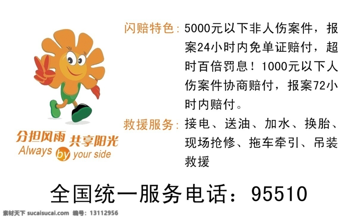 阳光车险名片 名片模板 名片设计 名片卡片 分层