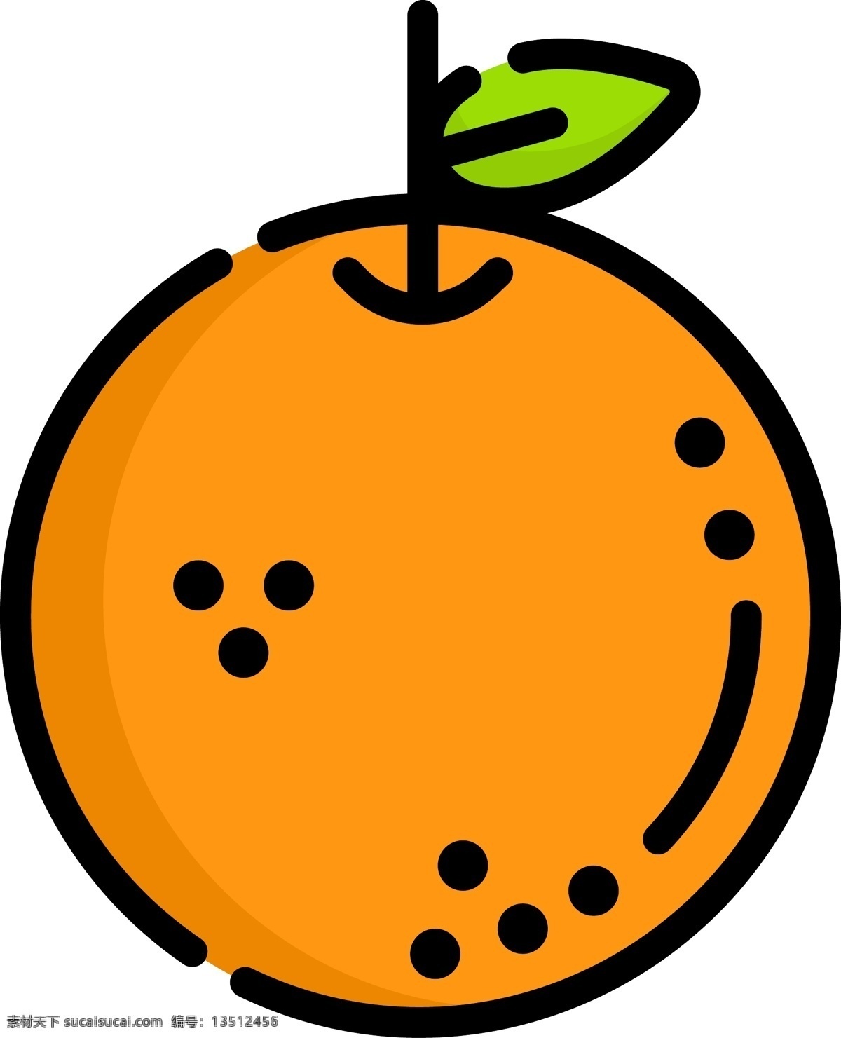mbe 风格 橘子 装饰 图标 mbe风格 装饰图标 卡通矢量图 免扣png 可爱的 ppt装饰 水果
