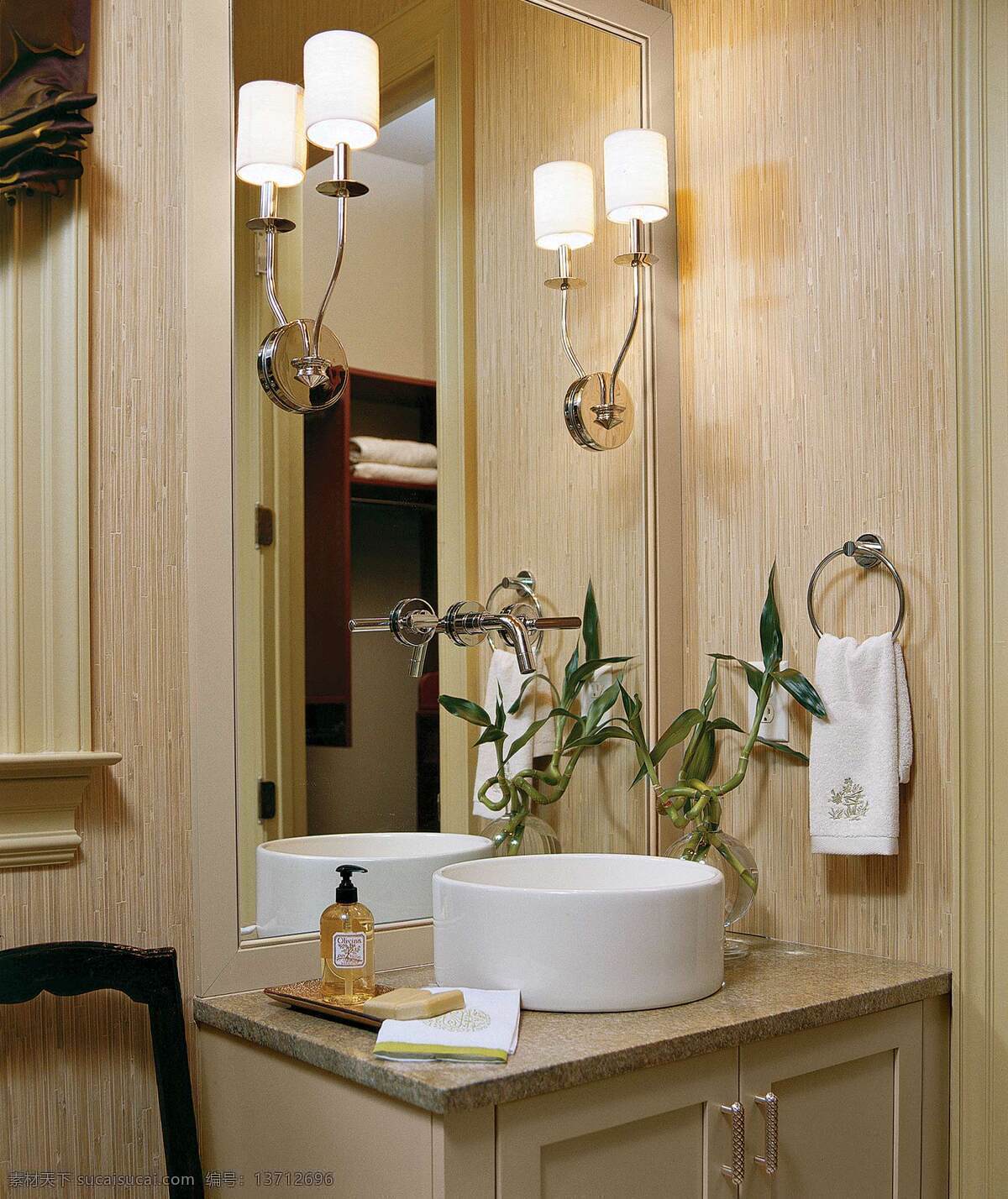 中式 木制 背景 盥洗室 效果图 吊顶 镜子 木制背景墙 洗手台