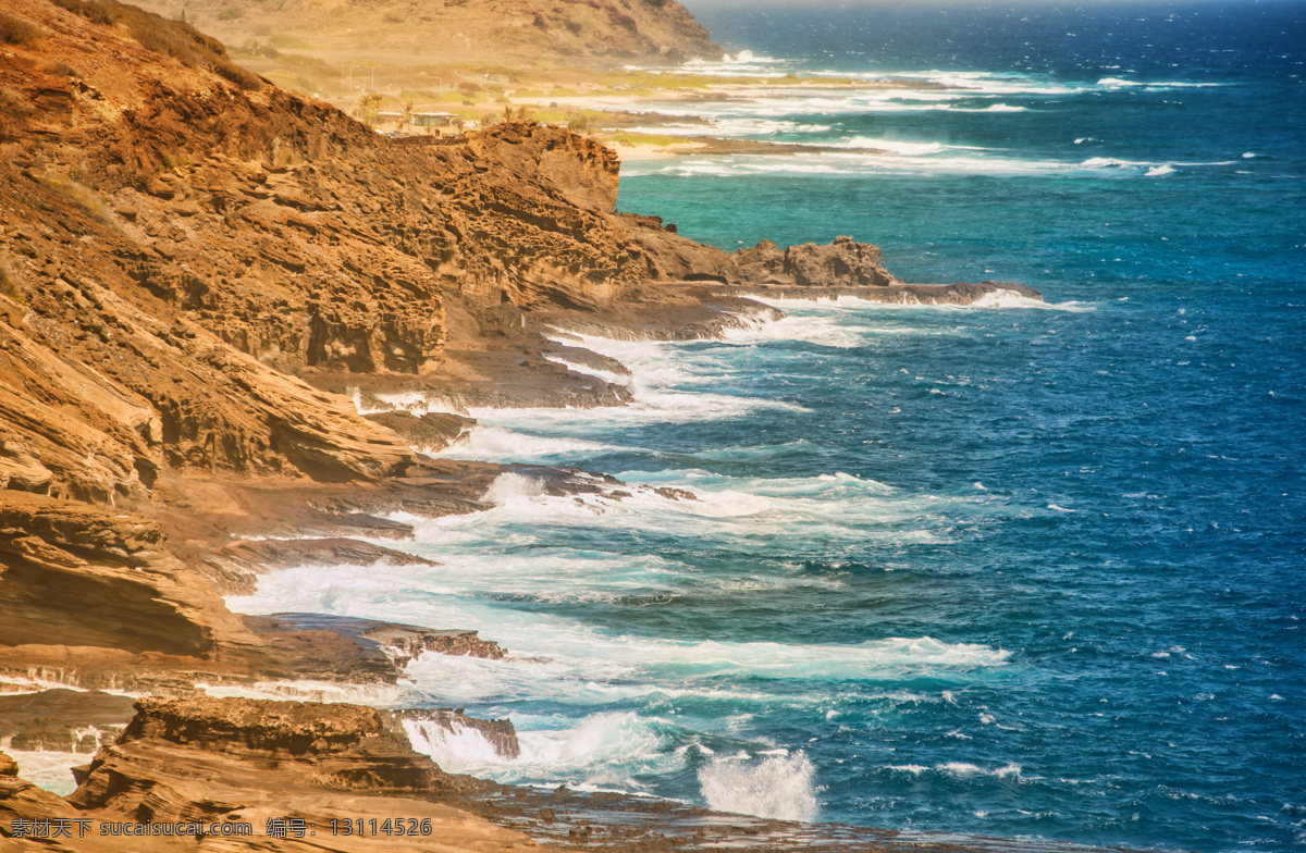 海浪 蓝色海洋 浪花 旅游摄影 美国 夏威夷 自然风景 瓦胡岛 海滩 瓦胡岛海滩 胜地瓦胡岛 夏威夷岛 美洲旅游 威基基海滩 俯瞰 威 基 高 动态 风光摄影 psd源文件