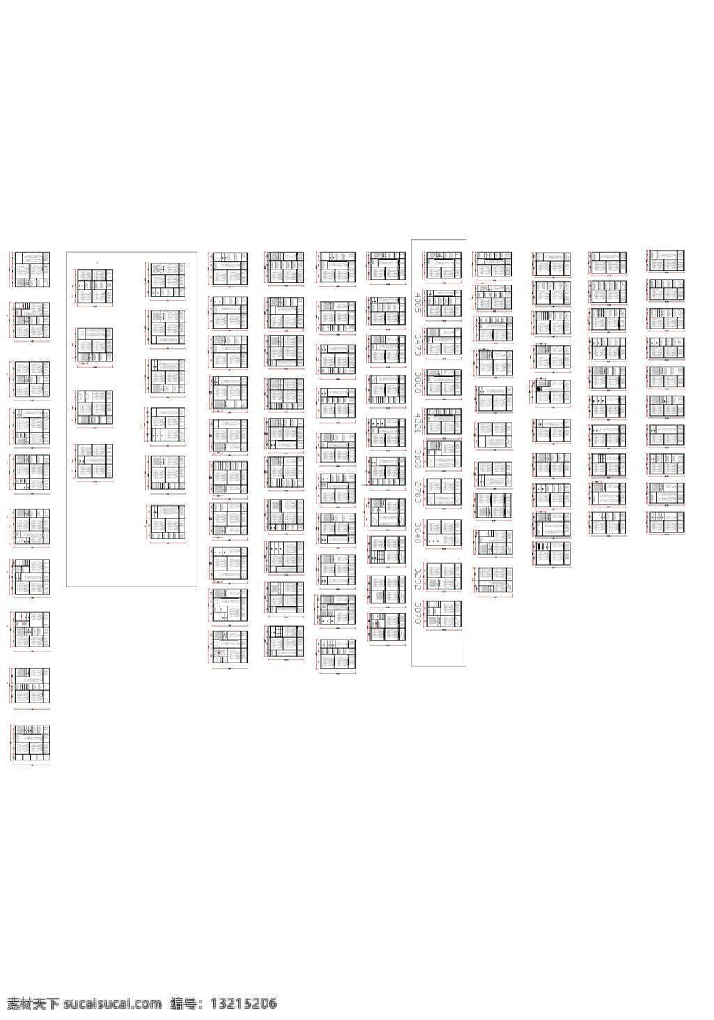 各类 尺寸 衣柜 图集 cad衣柜 两门衣柜 三门衣柜