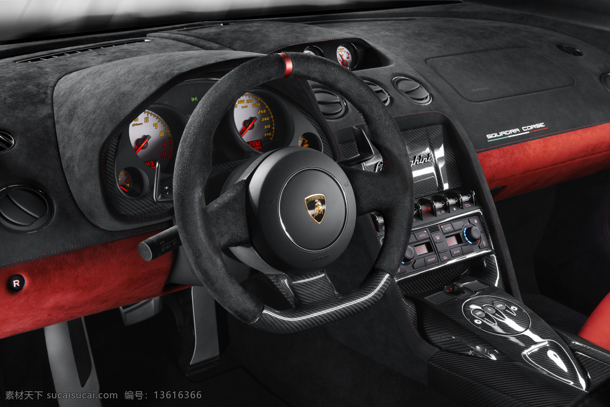 兰博基尼 内饰 方向盘 红色真皮 黑色真皮 座椅 仪表台 盖拉多 gallardo lp 570 蛮牛 交通工具 现代科技