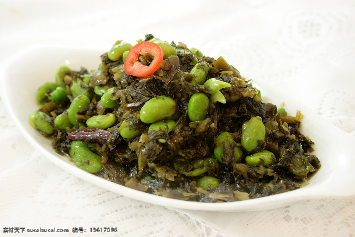 腌菜毛豆 餐饮美食 传统美食 摄影图库