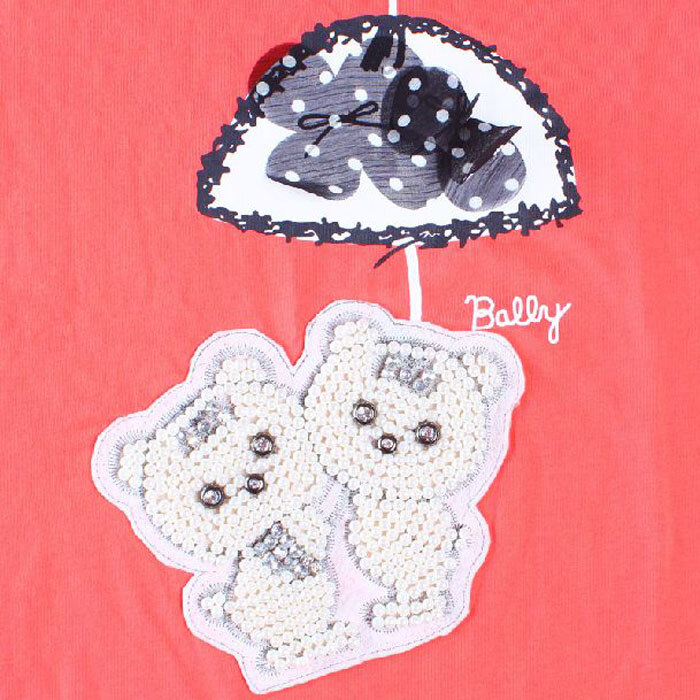 钉珠 亮片 小熊 雨伞 蝴蝶结 免费素材 面料图库 服装图案 粉色