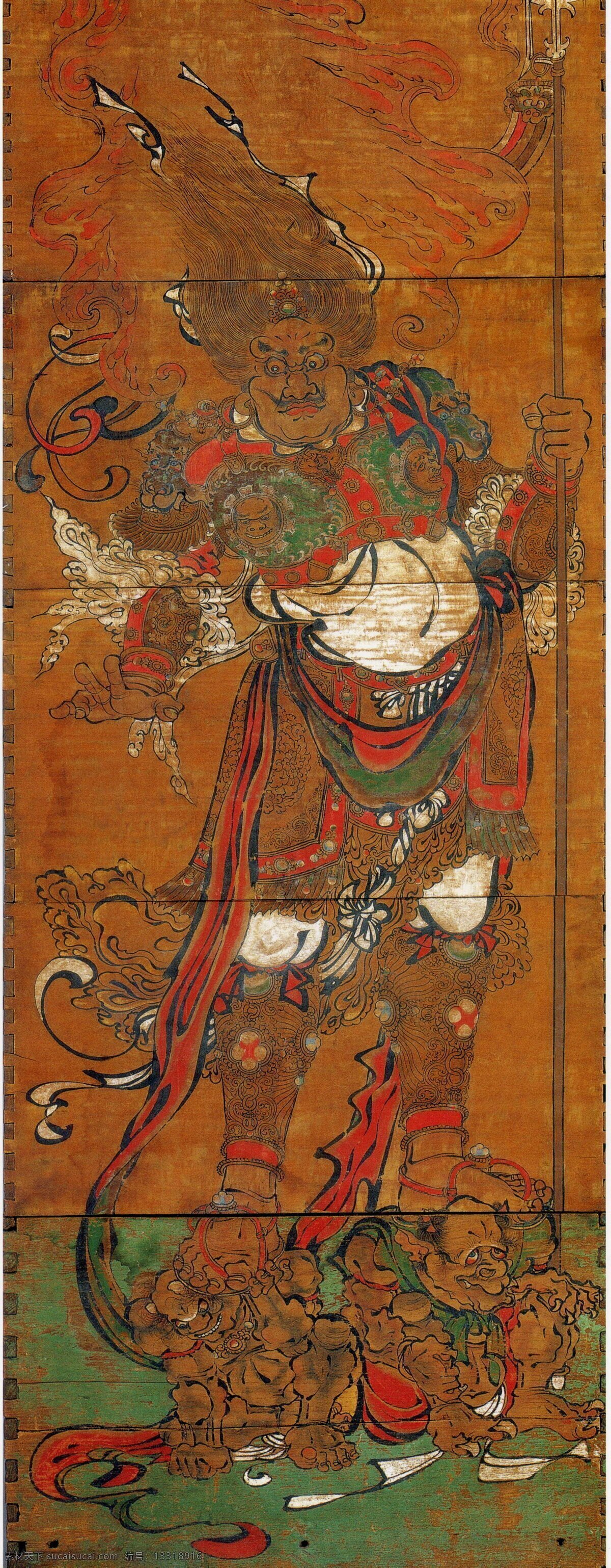 天王 壁画 苏州 文化艺术 宗教信仰 天王像 瑞光塔 云岩寺