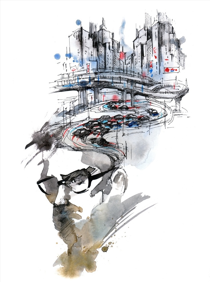 五颜六色 画笔 水墨 不规则 形状 装饰 装饰画 抽象 背景墙 文化艺术 绘画书法