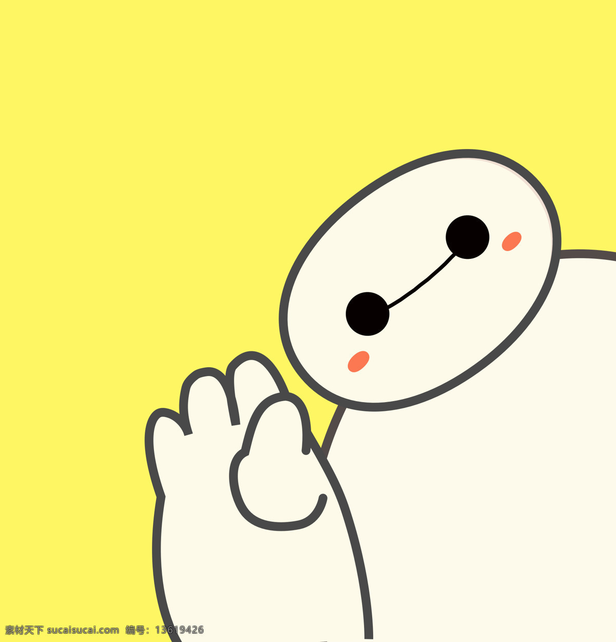 baymax 大白 超能陆战队 白 超 动漫动画 动漫人物 红色