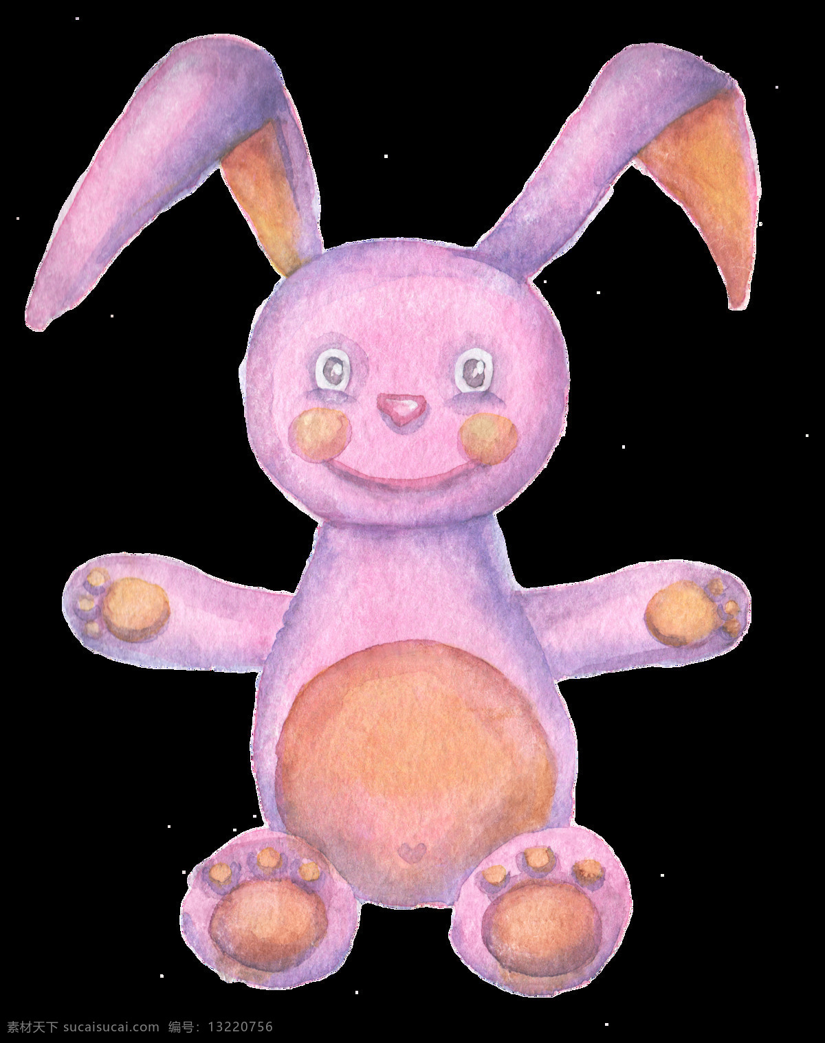 布偶 兔子 卡通 透明 动物 玩偶 透明素材 免扣素材 装饰图案