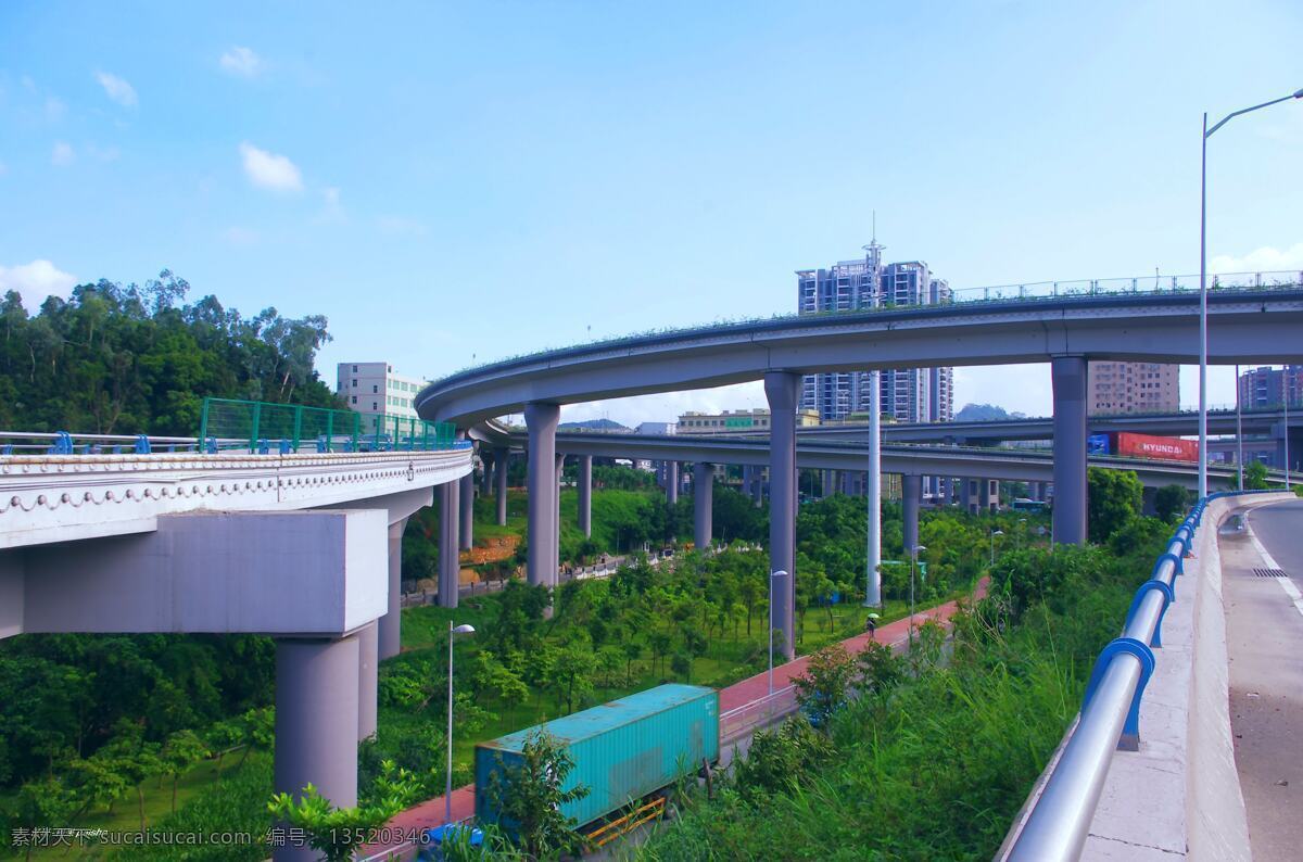 白云 建筑摄影 建筑园林 交通 蓝天 绿化 深圳 交通建设 景观 立交 天桥 干道 枢纽 景灯 家居装饰素材 灯饰素材