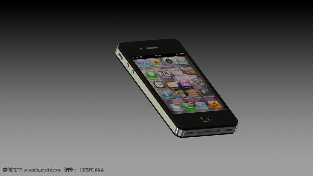 iphone 手机 小 移动 新的 细胞 电话 图像 sldprt 黑色