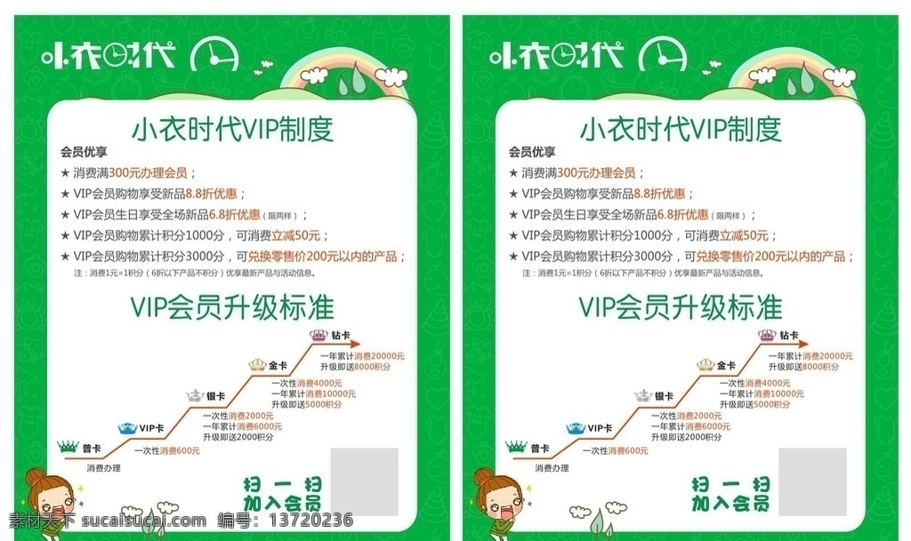 vip制度 vip 会员 升级 标准 制度牌 制度 升级标准 金卡 银卡 钻石 钻卡 小衣时代 童装 商场 童鞋 abc 卡通模板 背景 原创