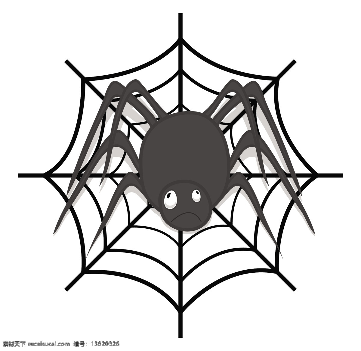 随着 web 矢量 蜘蛛 白色