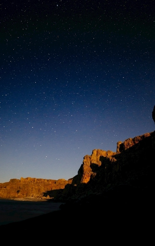 夜晚的星空 黄土高坡 星星 亮晶晶 夜色 自然景观 自然风景