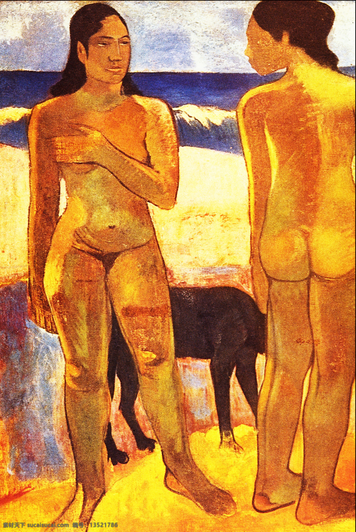 妇女 绘画 绘画书法 名画 女人 世界名画 设计素材 模板下载 高更 油画 艺术 文化艺术 家居装饰素材